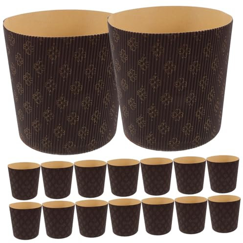 BESTYASH 25 Moldes De Papel Para Panettone Moldes Para Pasteles De Pascua Moldes Para Pan De Navidad Moldes Pequeños Para Pasteles Moldes De Papel Para Panettone Moldes De Pascua