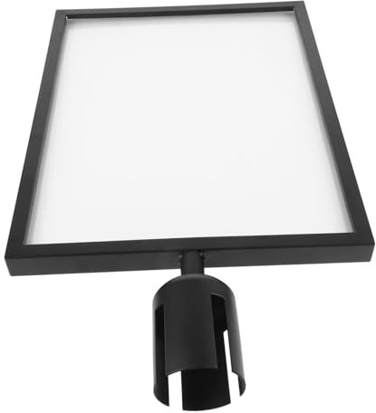 OSALADI Soporte Vertical Para Letreros A3 Negro Retráctil Correa Ajustable Barra De Control Para Señalización Aeropuertos y Espacios Públicos