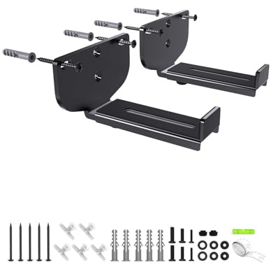 Etour Soundbar-Wandhalterung, Tiefe einstellbar von 8,cm bis 16,5 cm, Tragkraft bis zu 17kg, schnelle Installation für Samsung, Sony, Bose, Webcam-Ständer, Galgenarm, Kamerastativ