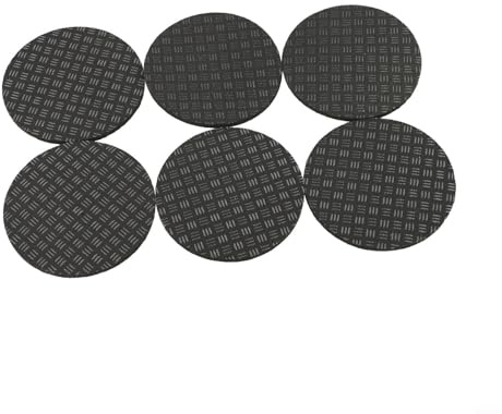 FABULETTA 6 Laufband-Kissen Antirutsch-Matte Fitnessstudio Fitnessgerät-Pad Für Laufbänder Abriebfester Stoff Laufband-Zubehör Leichtes Design 10 * 10 * 0.5cm SCHWARZ