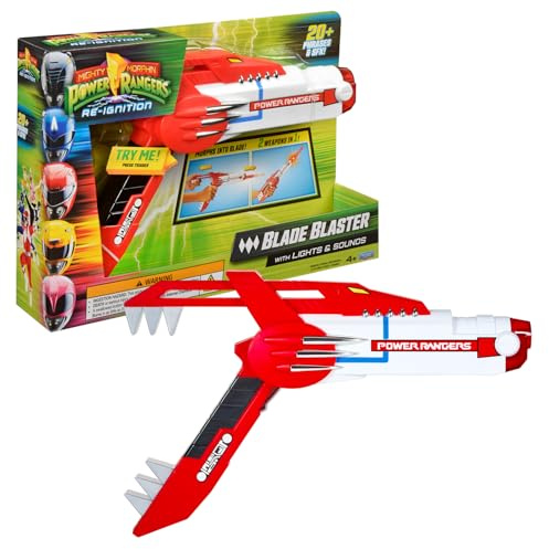 Power Rangers, Pistolet Blaster 2-en-1, Sons et Lumières, 4+, PWG11
