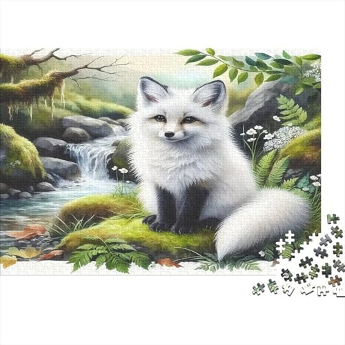 Mythical Fox Soaring Over Cosmic Waves Puzzle 1000 Teile Schwer Puzzle Spielzeug Lernspiel Impossible Herausforderung Spielzeug Für Erwachsene Und Kinder in Bewährter 70x50cm/1000pcs