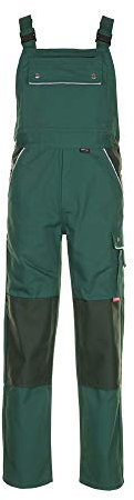 Planam 2131062 Canvas 320 Latzhose, Grün/Grün, Größe 62
