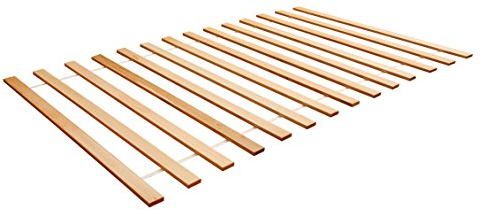 TiCAA Premium Rollrost Rolllattenrost Lattenrost mit extra 14 Leisten massives Buche 140x200