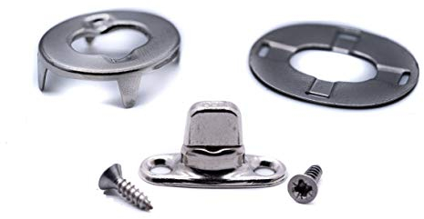 10 x Turnbutton Fastener 6mm kit Eyelet Bases Screws for Boat Canopy Canvas Cover Twist Lock Fastener