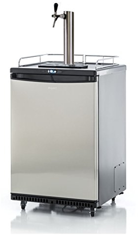 Fassbierkühlschrank 50l Fässer mit Schanksäule, Keg, Uhr, Schläuche & Co²