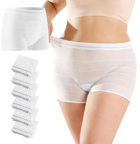 HANSILK Wochenbett Unterwäsche Einwegslips Schwangere Unterhosen atmungsaktiv und dehnbar Umstandsslips für Schwangerschaft und Postpartum