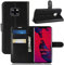 Huawei Mate 20 Pro Hülle Flip Cover Handyhülle Schutzhülle Tasche Case Wallet Buchhülle Brieftasche mit [Kartenfach] [Standfunktion] Schwarz