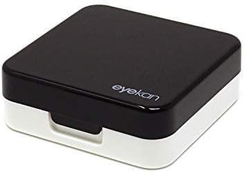 Honbay Fashion Travel Contact Lens Case Kit Mini Contact Lens Box with Mirror (Black)