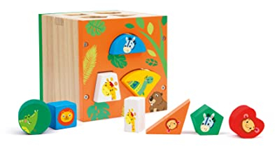 SEVI Gioco a Incastro (15 pz.) | Trudi by Giochi in Legno educativi Prima Infanzia. Costruzioni e Giocattoli. Regalo di Natale e Compleanno per Bambini | 15x15x15cm Wood | Modello 88054
