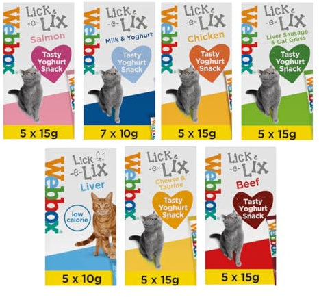 Webbox Lick e Lix 5pcs (5x15g) (Bulk Deal Case of 17) Variety Assorted Pack