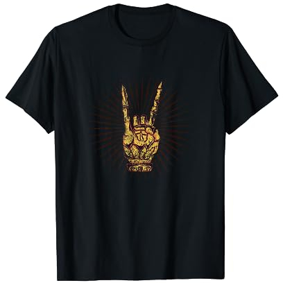 Heavy Rock Pommesgabel für Metal Festival Metalhead T-Shirt