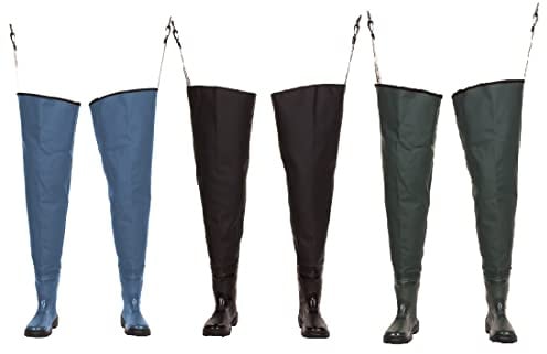 3Kamido Bottes de pêche pour Adolescents - Pantalon de pêche - Sac de Transport - Jeunes, Noir, 41
