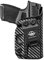 Hellcat Holster, Carbon Fiber Kydex Holster IWB for Springfield Armory Hellcat Pistol Case Pocket - Innen Bund verdeckt tragen Holster Hellcat Accessories Guns Pouch (Black, Right Hand)