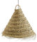 Suspension luminaire doum en osier tressé (M Large : 40x40cm, Cône)