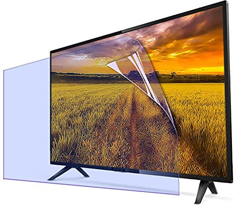 JANEFLY Protector de Pantalla de TV antirreflejo de 65 Pulgadas, película Ultra Clara Mate, luz Azul antideslumbrante, Dos tamaños para Lados Anchos y Estrechos,65in(1440 * 809mm)