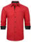Enlision Mens Shirts Red Dress Shirt Long Sleeve Button Down Formal Shirts Casual Business Regular Fit Wedding Work Non Iron Shirt M