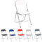 Marvin Sedia Pieghevole Imbottita Salvaspazio Portatile Richiudibile Da Interno Esterno Giardino Campeggio Ufficio Resistenti Ferro Leggere Colorate Comode Con Schienale Poggiapiedi (White)