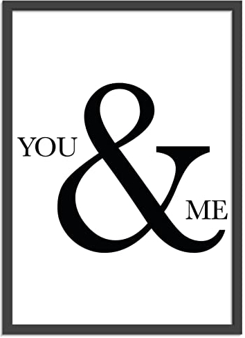 OWLBOOK You & Me Liebe Bild A4 personalisiert Liebes Geschenke für Frauen Männer Geschenkideen für Freund Freundin Sie Ihn zum Geburtstag Valentinstag Jahrestag Weihnachten