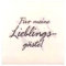 MACOSA OO145270_x2 Papier-Servietten Set 40 Stk. mit Spruch Weiß Schwarz 33x33 cm 3-lagig Tisch-Deko Lieblingsgäste Papierservietten Einweg Geburtstag Fest