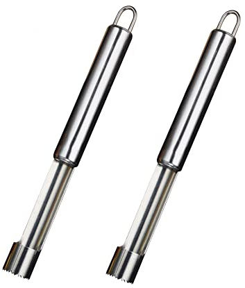 Vide Pomme,2 PCS Vide-Pomme en Acier Inoxydable Corer Trancheuse Coupe-fruits Dénoyauteur à Pomme Gadgets de Cuisine pour Maison Cuisine Poires Poivrons Honeycrisp Gala Lady Pommes