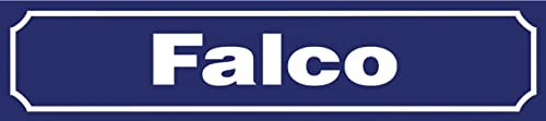 mrdeco Metall Schild 46x10cm gewölbt Falco Deko Blechschild Tin Sign