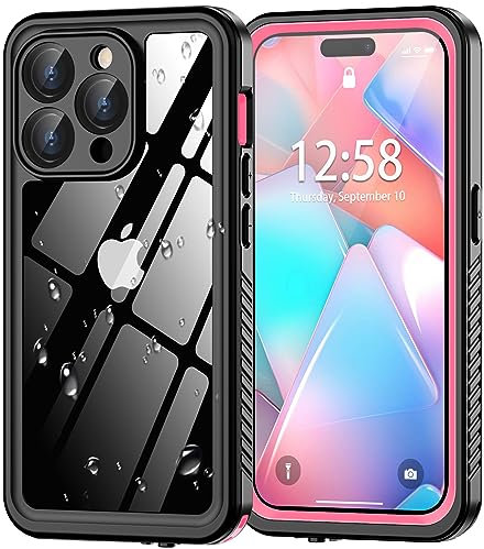 Oterkin Case for iPhone 15 Pro, 360°Waterproof with Military Grade Protection