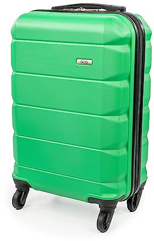 A2B Exodus Hartschalenkoffer – Hartschalen-Reisegepäck mit 4 Spinnrollen | ABS-Koffer groß, mittel & klein in 3 Farben AB001, hellgrün, S, 3-teiliges Gepäck-Set