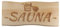 Generisch Sauna Schild Holz Buche Massiv 38 x 17 cm Kelo Deko Holzschild (Sauna)