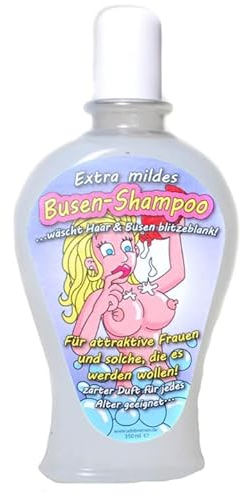 * Busen-Shampoo & Duschgel * als Scherzartikel und witzige Geschenkidee für Geburtstag und Party | Frauen Damen Schampoo Partygeschenk (Busen-Shampoo, 350ml)