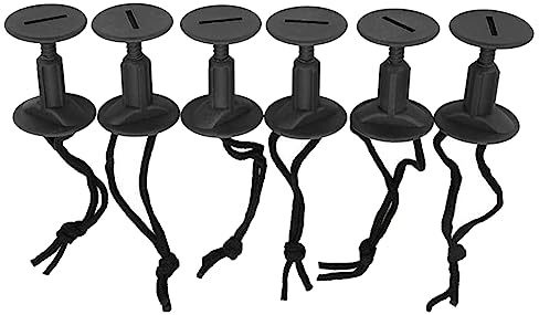 Maxzord 6 StüCk Surfboard Leash Plugs mit Kordeln Saiten WassersurfzubehöR Surf Leash Plug Bodyboard ZubehöR