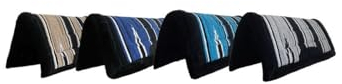 German Riding Westernpad Dari Größe: 78 cm x 78 cm beidseitiger Wildlederbesatz gefüttert (hellblau)