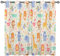 ANHOPE Dschungel Safari Tier Gardinen Blickdichte Thermo Vorhänge mit Ösen Kinder Jungen Mädchen Vorhang Blackout Curtain Wohnzimmer Schlafzimmer Verdunklungsvorhänge 2er Set H 160 x B 117 cm