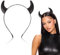 GEBETTER Haarreife mit Teufelshörner Teufelsohren Teufel Kostüm Accessoire Damen Kinder Haarband Faschingkostüme Karneval Kopfbedeckung Mottoparty Halloween Fasching Party