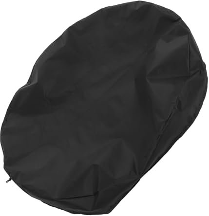 BESPORTBLE Housse Ronde pour Brasero 100 Cm en Tissu Oxford Résistant, Protection Extérieure pour Mobilier De Jardin, Housse pour Barbecue De Terrasse Cordon De Serrage, Imperméable Et Réutilisable