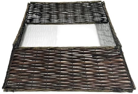 Clôture pour Sapin de Noël, Panier de Support de Collier de Bague de Jupe tissé à la Main, décoration de Maison de Ferme de noël, décorations de Vacances