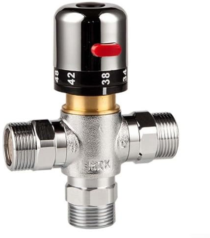 Thermostat-Mischventil aus Messing für sicheres Duscherlebnis mit automatischer Temperaturregulierung (DN15)