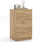 Multigot Chest of Drawers, Wooden Storage Cabinet with 3 Drawers, Modern Display Organizer Unit for Bedroom Living Room Office (Matte Style, 1 Pack, Natural)