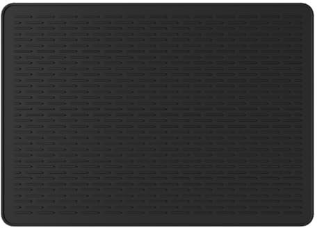 Extra Large Silicone Stove Top Cover, 71x50cm, Heat Resistant, Scratch & Burn Protection for Electric & Induction Cooktops, Dishwasher Safe, Multi-Use Drying Mat for Kitchen, Black