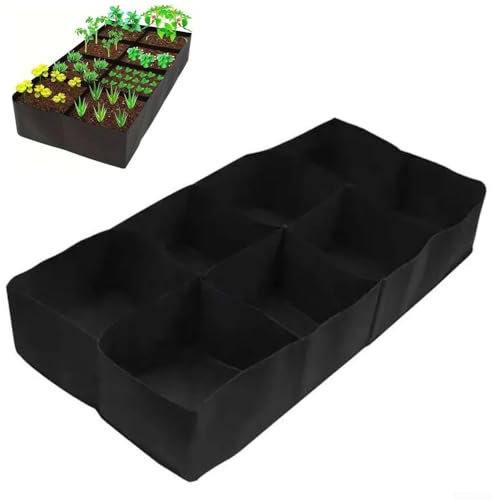 Hochbeet aus Stoff, Pflanzgefäß, Stoffbeete, Pflanzsack erhöht, für Gartenarbeit im Freien (2 Stück, 120 x 60 x 30)