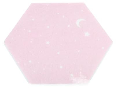 YZDKR 4 Stück Sechseck Filztafel Fliesen Bulletin Hinweis Kork Selbstklebende Pinnwand Nachrichtenraum Wanddekor Haftnotizen Fotoanzeige für Foto DIY Memo Display(Pink 20x17cm)