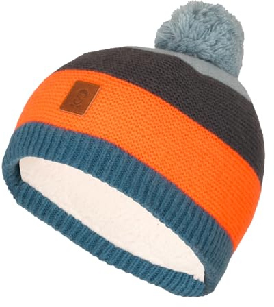 Trollkids Kids Gryllefjord Bobble Cap | Warmes Futter aus Teddy-Fleece, Aus recyceltem Polyester