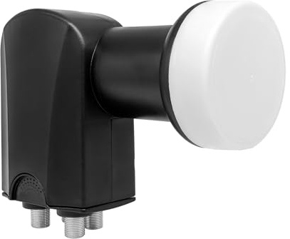 GALLUNOPTIMAL Quattro LNB Ø40 mm – 0,1 dB, hoher Gewinn, für Multischalter, 4×F mit Wetterschutz, LTE-Filter gegen Mobilfunkstörungen, DVB-S/S2, UHD/4K