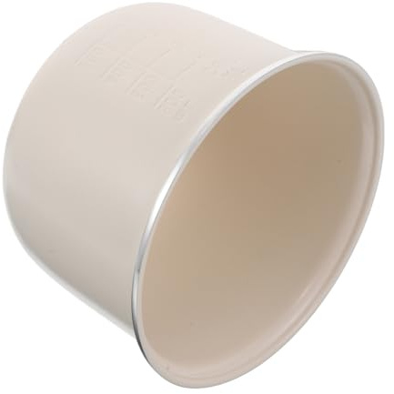 OUNONA Recipiente para Cocinar Arroz de Cerámica, Repuesto Interior para Olla Arrocera de Color Claro, Apto Lavavajillas, 1,2 L