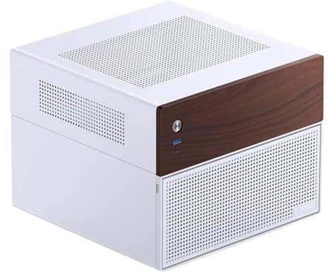 Compatibile con la custodia NAS Mini ITX in alluminio Jonsbo N1-N5 | Lo chassis mini ITX NAS in alluminio multimodello supporta server di archiviazione e assemblaggio di PC compatto(N4 White)
