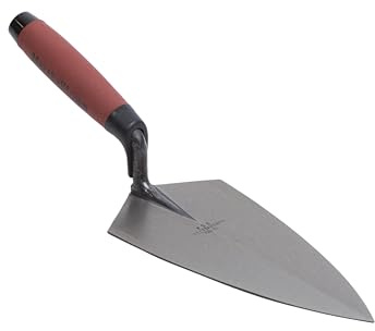 MARSHALLTOWN Philadelphia Brick Trowel, 241 x 121 mm, DuraSoft Handle, Forged High Carbon Steel, Made in USA, 19 9.5FG