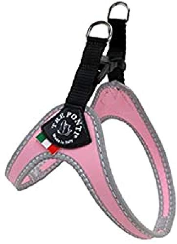 Tre Ponti Geschirr für Hunde / Farbe Rosa / Gr.1,5 bis ca. 4kg Brustumfang 29-33cm
