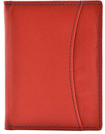Mala Leather Odyssey Oyster & ID Holder 555-14 (Red)