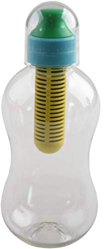 Bobble Trinkflasche 385ml Blau Aktivkohle Filter Trinkwasser sauber reinigen BPA frei