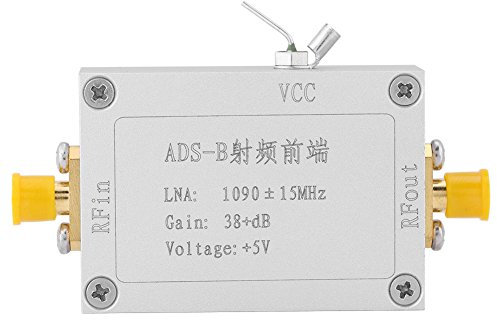 Hilitand ADS-B 1090MHz RF Preamplificadores Front-End Radiofrecuencia de bajo Ruido Amplificador 38dB Gane LNA